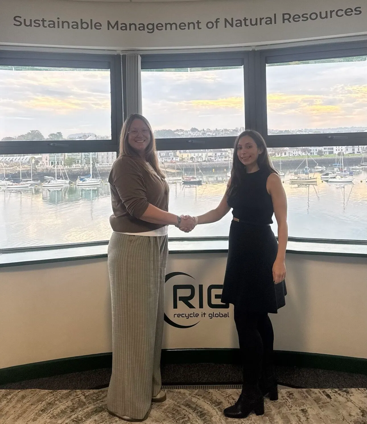 Communications Director Philippa Sherrell and Marketing Manager Judith Ball at RIG HQ